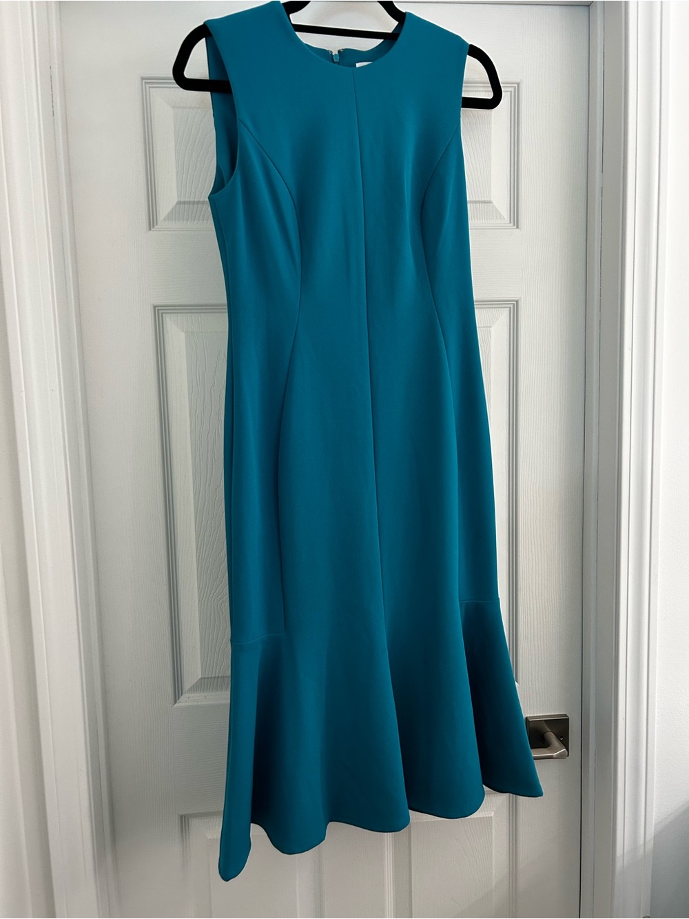 Calvin Klein Teal Sleeveless Fit-and-Flare Midi Dress